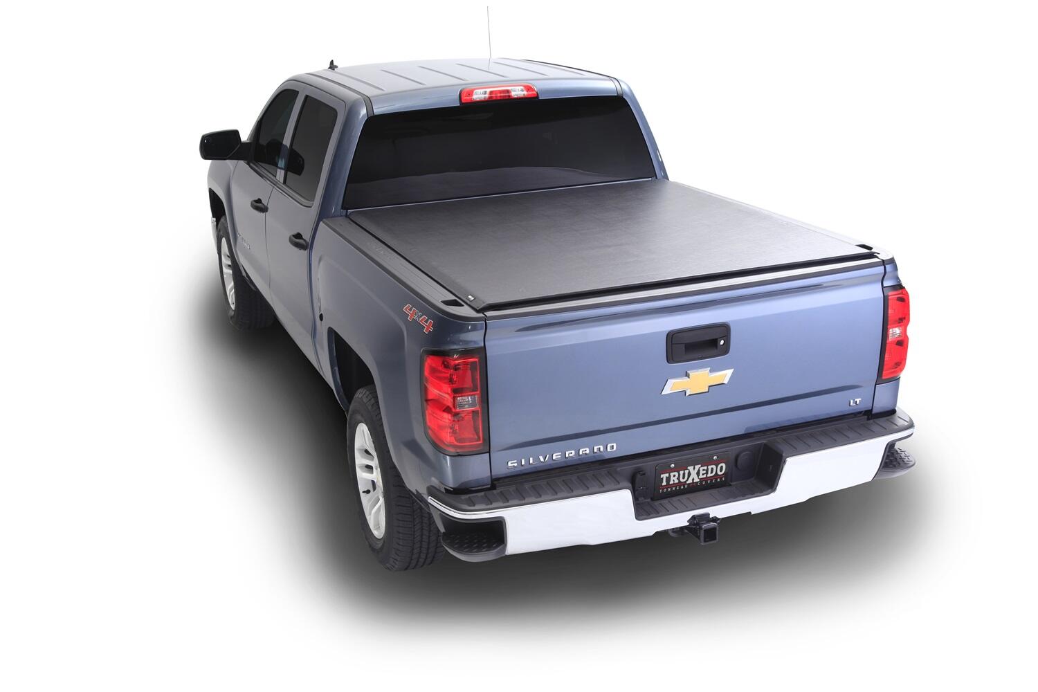 Lo Pro Tonneau Cover Black 2014-2018 (2019 Legacy/Limited) Silverado/Sierra 1500/2015-2019 2500 HD/3500 HD 6 Foot 6 Inch Bed without Sport Bar Truxedo