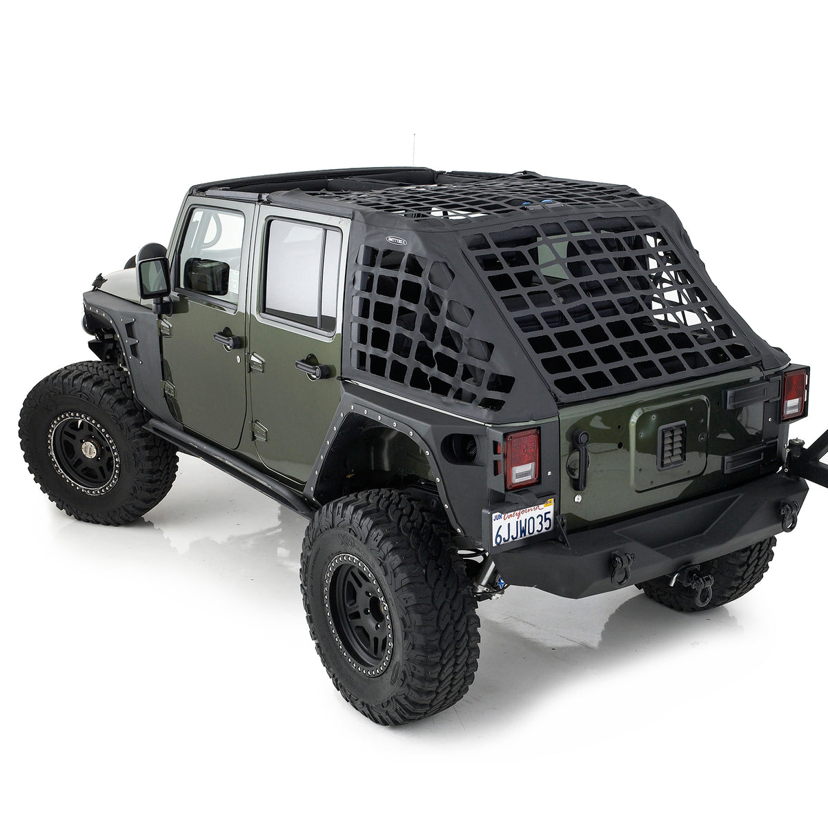 C - Res Cargo Restraint System 07-18 Wrangler JK 4 Door Black Diamond Smittybilt