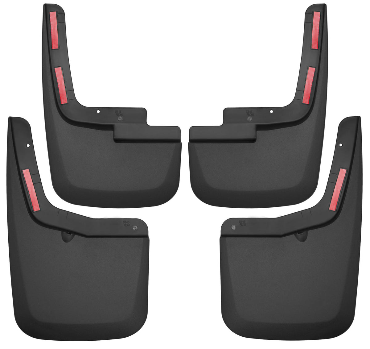 Custom Mud Guards Front and Rear Mud Guard Set For 2015-2020 F-150 Has Ford OEM Fender Flares Husky Liners