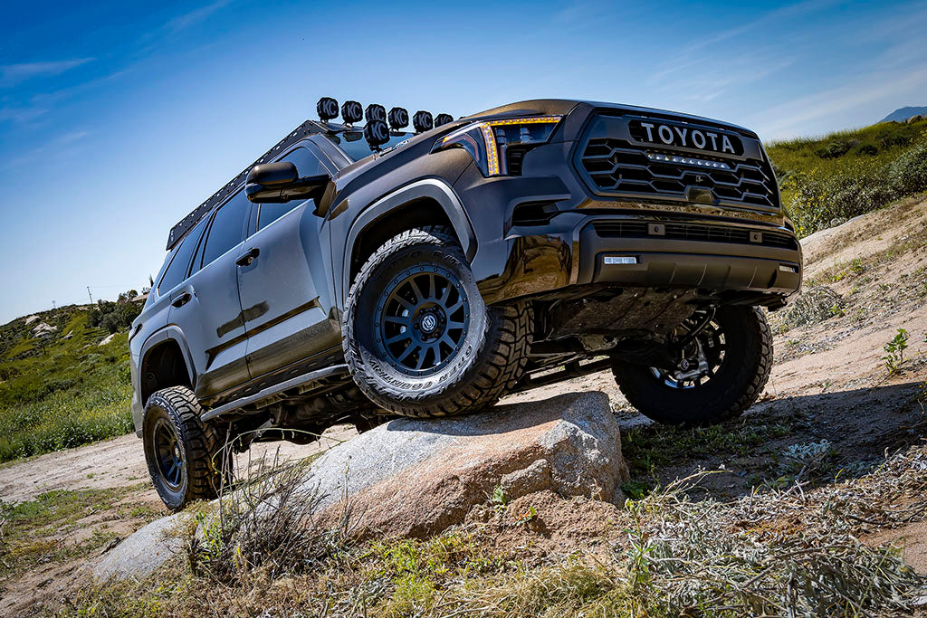 2022-2025 Toyota Tundra 1.25-3.5 Inch Lift 2023-2025 Sequoia 3-4.5 Inch Lift Front V.S. 2.5 Series Coilover Kit Remote Reservoir W  CDCV Pair Icon Vehicle Dynamics