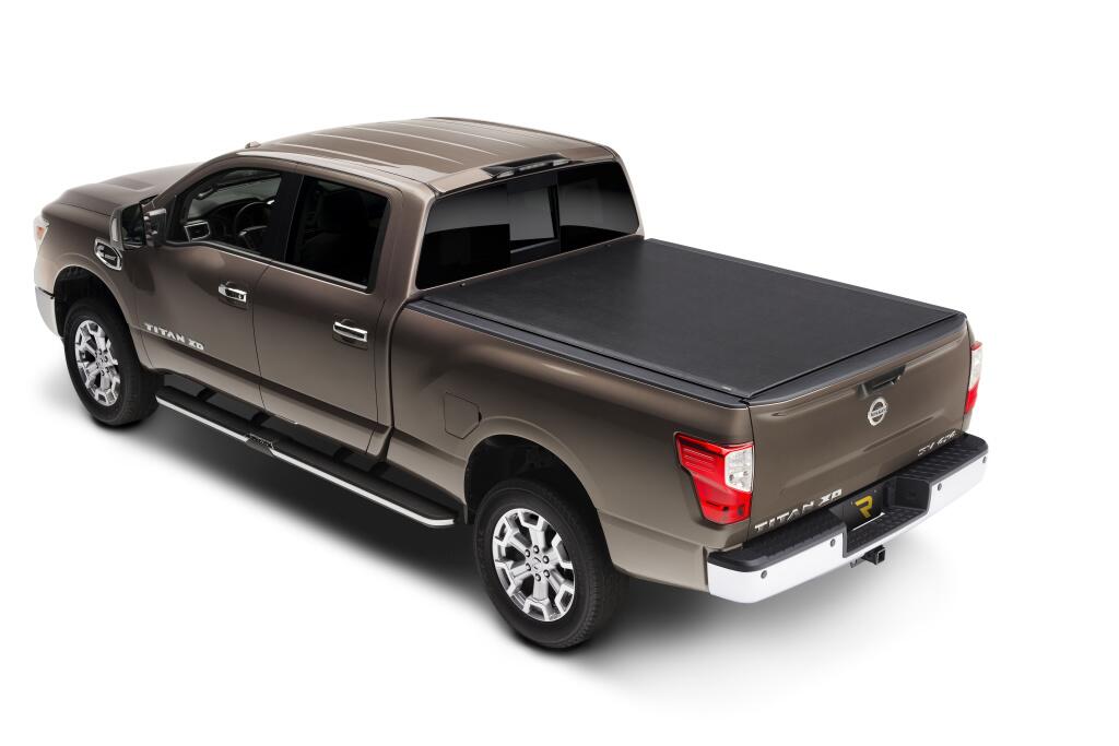 Lo Pro Tonneau Cover Black 2016-2024 Nissan Titan 5 Foot 7 Inch Bed Truxedo