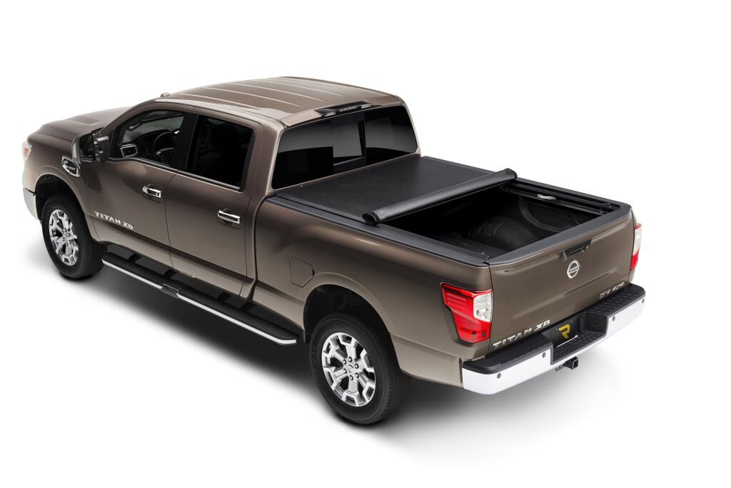 Lo Pro Tonneau Cover Black 2016-2024 Nissan Titan 5 Foot 7 Inch Bed Truxedo