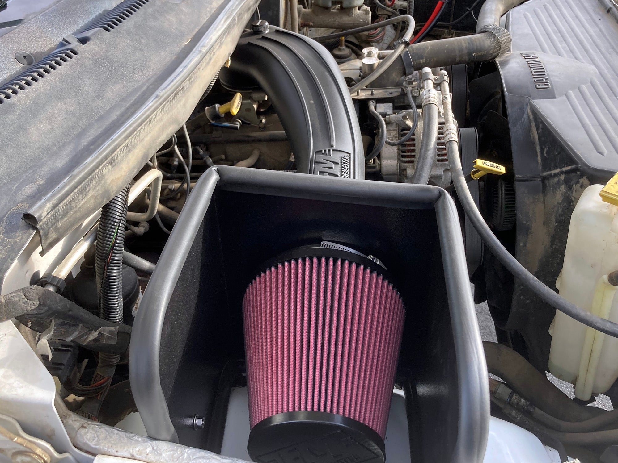 Delta Force Performance Air Intake Fits 1994-2001 Dodge Ram 1500, 1994-2002 2500, 3500 Trucks With 5.2L And 5.9L Engines Flowmaster