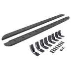 RB10 Slim Line Running Boards With Mounting Brackets Protective Bedliner Coating 2019-2026 Sierra 1500 2020-2026 Sierra 2500/3500 HD Go Rhino