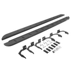 RB10 Slim Line Running Boards With Mounting Brackets Protective Bedliner Coating 2009-2010 Dodge Ram 1500/2500/3500 Go Rhino