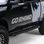RB10 Running Boards With Mounting Brackets Protective Bedliner Coating 2009-2010 Dodge Ram 1500/2500/3500 Go Rhino