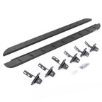RB10 Slim Line Running Boards With Mounting Brackets Curved  Textured Black 2021-2025 Ford Bronco 4 Door Go Rhino