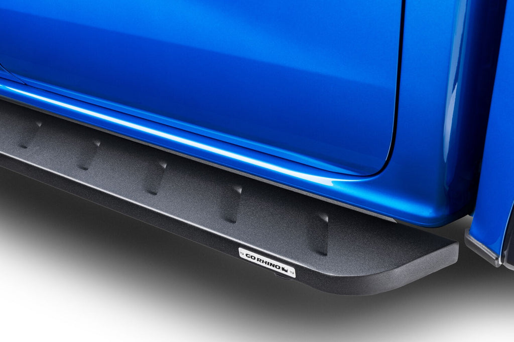 RB10 Running Boards With Mounting Brackets Textured Black 2017-2026 Ford F-150/F-250/F-350 Go Rhino