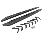RB10 Slim Line Running Boards With Mounting Brackets Curved Textured Black 2015-2026 Colorado/Canyon Go Rhino