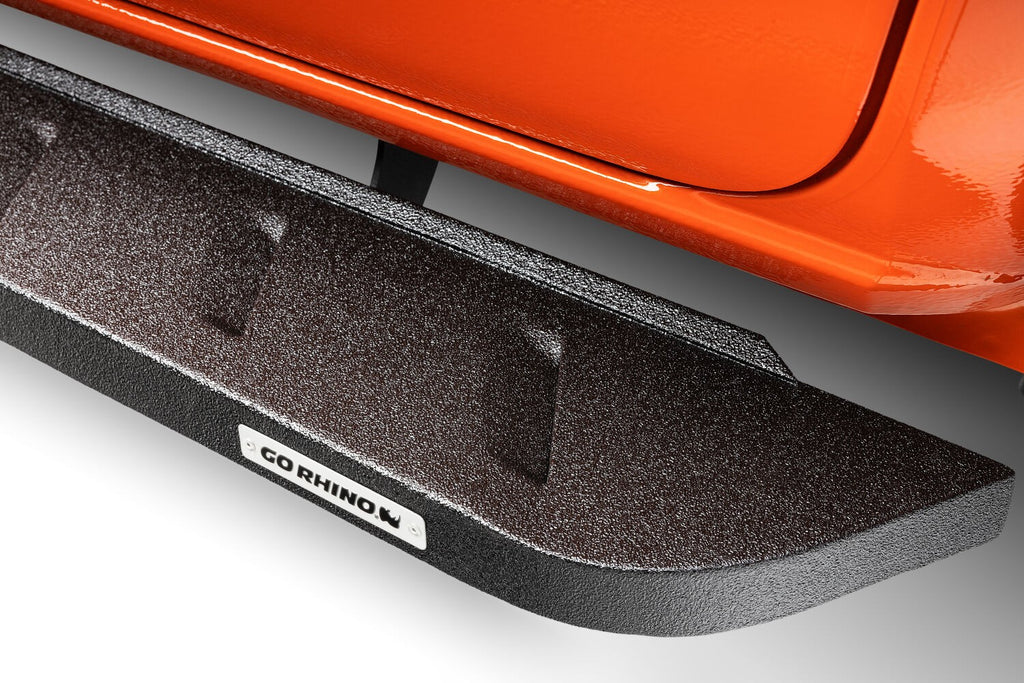 RB10 Running Boards W/Brackets Protective Bedliner Coating 2005-2026 Nissan Frontier Go Rhino