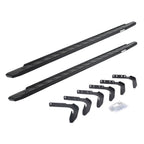 RB10 Running Boards With Mounting Brackets Textured Black 2007-2021 Toyota Tundra Go Rhino