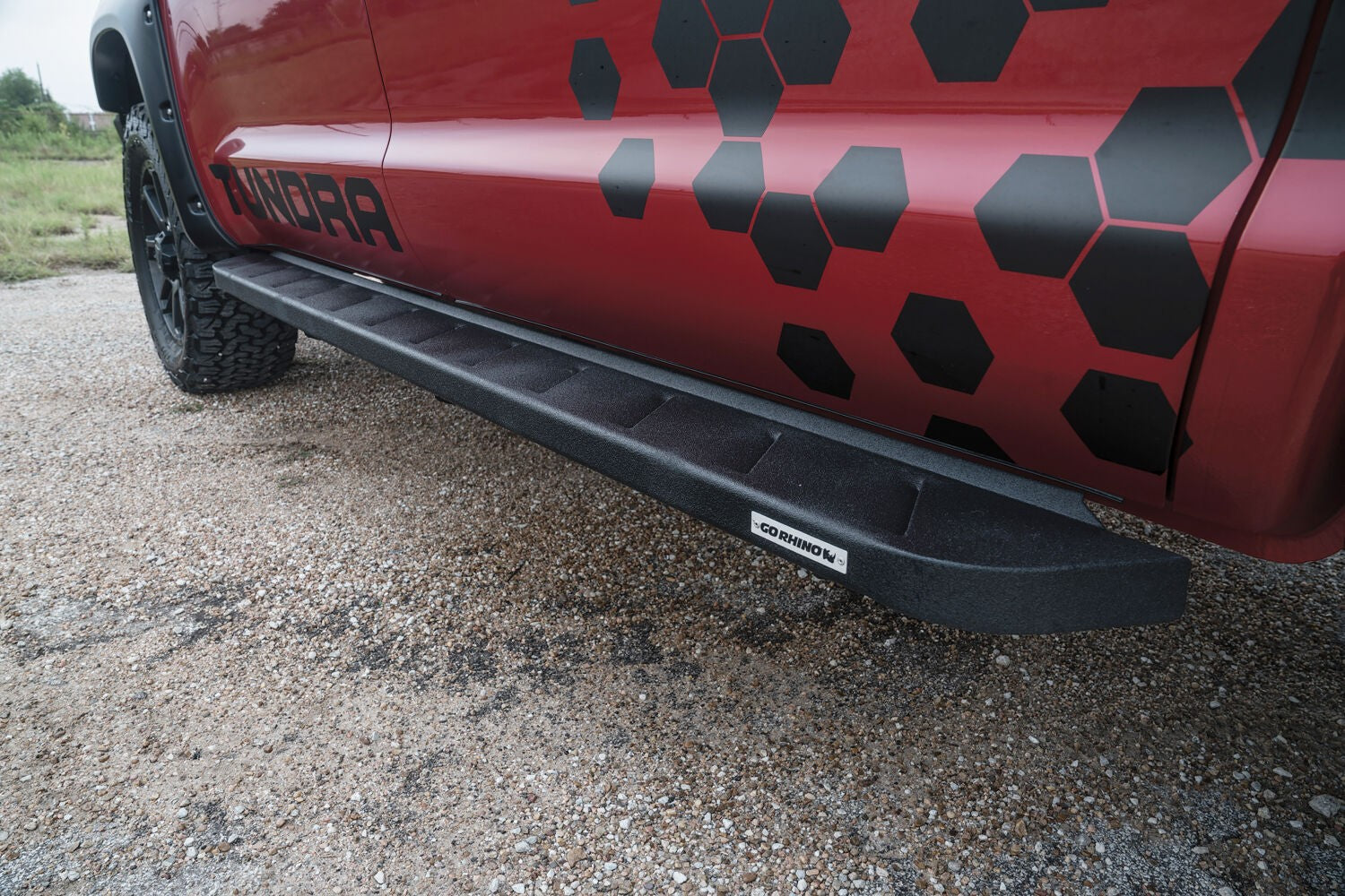 RB10 Running Boards With Mounting Brackets Protective Bedliner Coating 2007-2021 Toyota Tundra Go Rhino