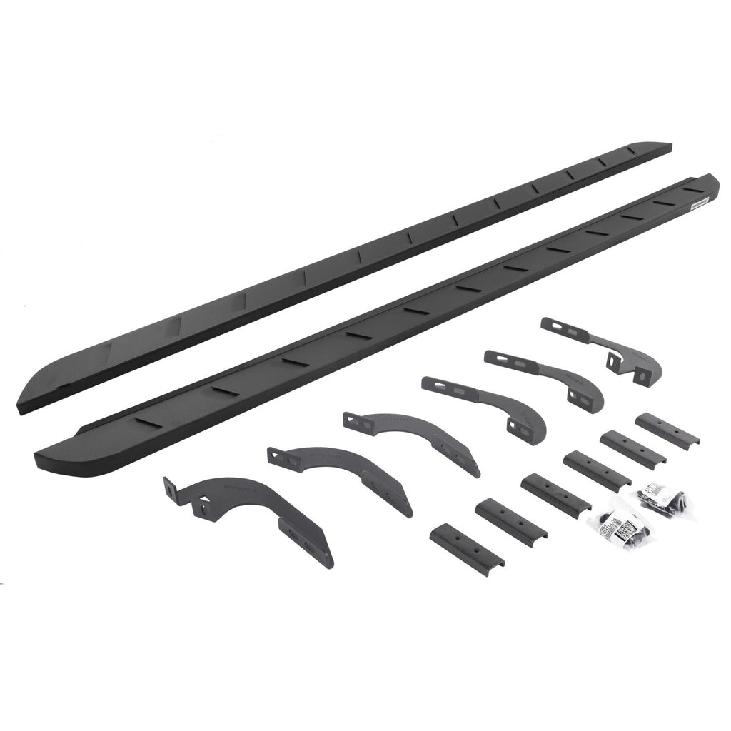 RB10 Slim Line Running Boards W/Brackets Textured Black 2025-2026 Toyota 4Runner Go Rhino