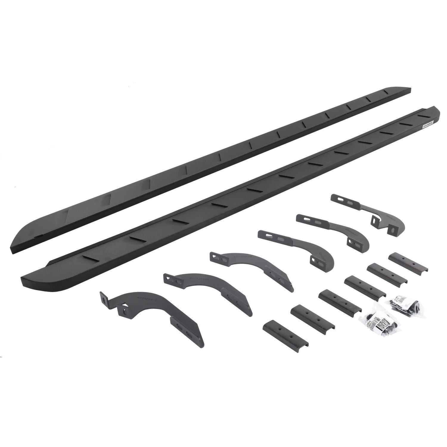 RB10 Slim Line Running Boards W/Brackets Textured Black 2024-2026 Toyota Tacoma Go Rhino