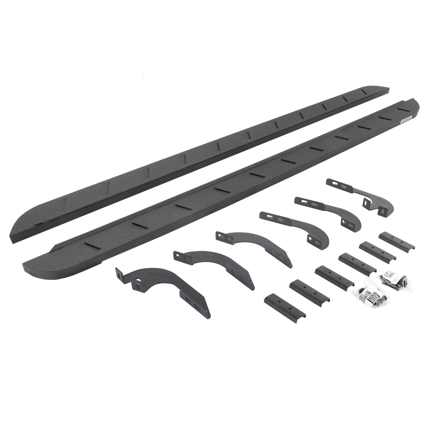 RB10 Slim Line Running Boards W/Brackets Bedliner coating 2024-2026 Toyota Tacoma Go Rhino