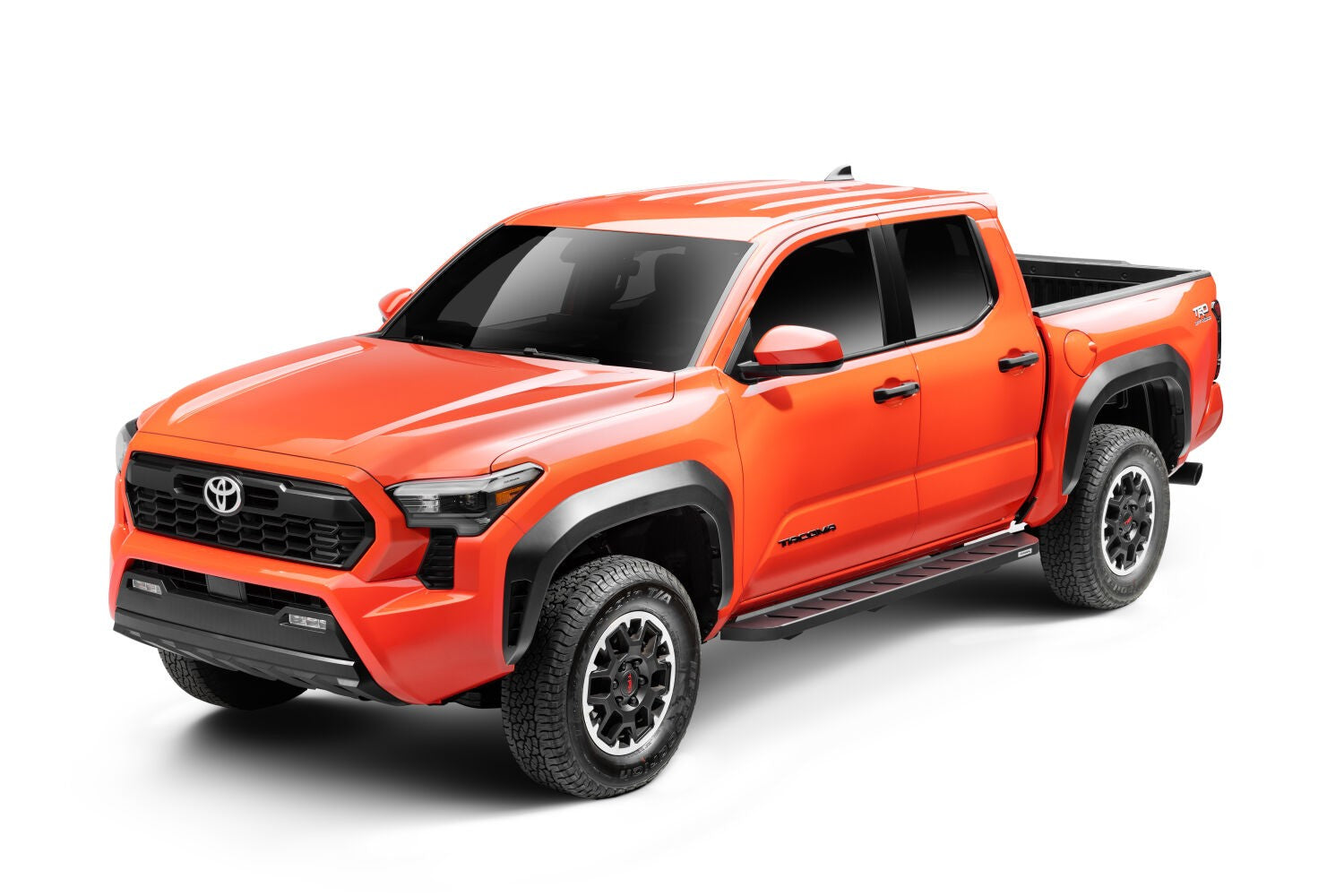 RB10 Running Boards with Mounting Brackets Kit Textured Black 2024-2026 Toyota Tacoma Go Rhino