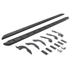 RB10 Slim Line Running Boards with Mounting Brackets Kit Textured Black 2024-2026 Toyota Tacoma Go Rhino
