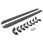 RB10 Slim Line Running Boards With Mounting Brackets Protective Bedliner Coating 2022-2026 Toyota Tundra Extended Cab Go Rhino