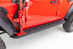 RB10 Running Boards With Mounting Brackets Protective Bedliner Coating 2018-2026 Jeep Wrangler Go Rhino