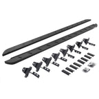 RB10 Slim Line Running Boards With Mounting Brackets Curved Textured Black 2020-2025 Jeep Gladiator Go Rhino