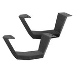 RB10 Running Boards With Mounting Brackets & 1 Pair of Drop Steps Kit Protective Bedliner Coating For 2018-2025 Jeep Wrangler JL Go Rhino