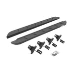 RB10 Slim Line Running Boards With Mounting Brackets Protective Bedliner Coating For 2018-2025 Jeep Wrangler JL Go Rhino