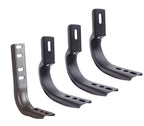 Brackets for 6 Inch OE Xtreme Wheel to Wheel SideSteps Black powder coat 2007-2014 Silverado/Sierra 2500 HD/3500 HD Go Rhino