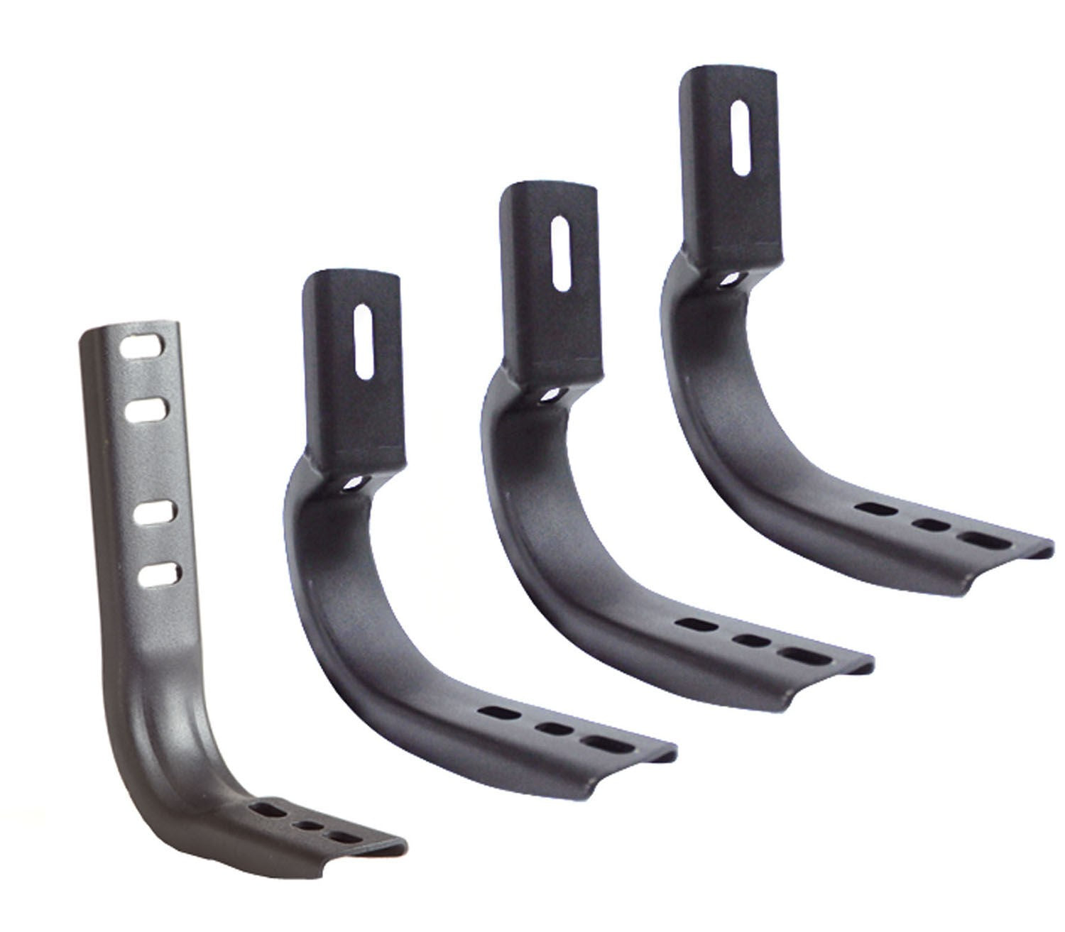 Brackets for 6 Inch OE Xtreme Wheel to Wheel SideSteps Black powder coat 2007-2014 Silverado/Sierra 2500 HD/3500 HD Go Rhino
