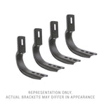 OE Xtreme Side Steps Mounting Brackets Only Textured Black 2005-2025 Nissan Frontier Go Rhino