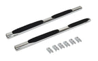 4 Inch OE Xtreme SideSteps With Mounting Bracket Kit Polished Stainless Steel 2019-2026 Silverado/Sierra 1500/2500 HD Extended Cab Go Rhino