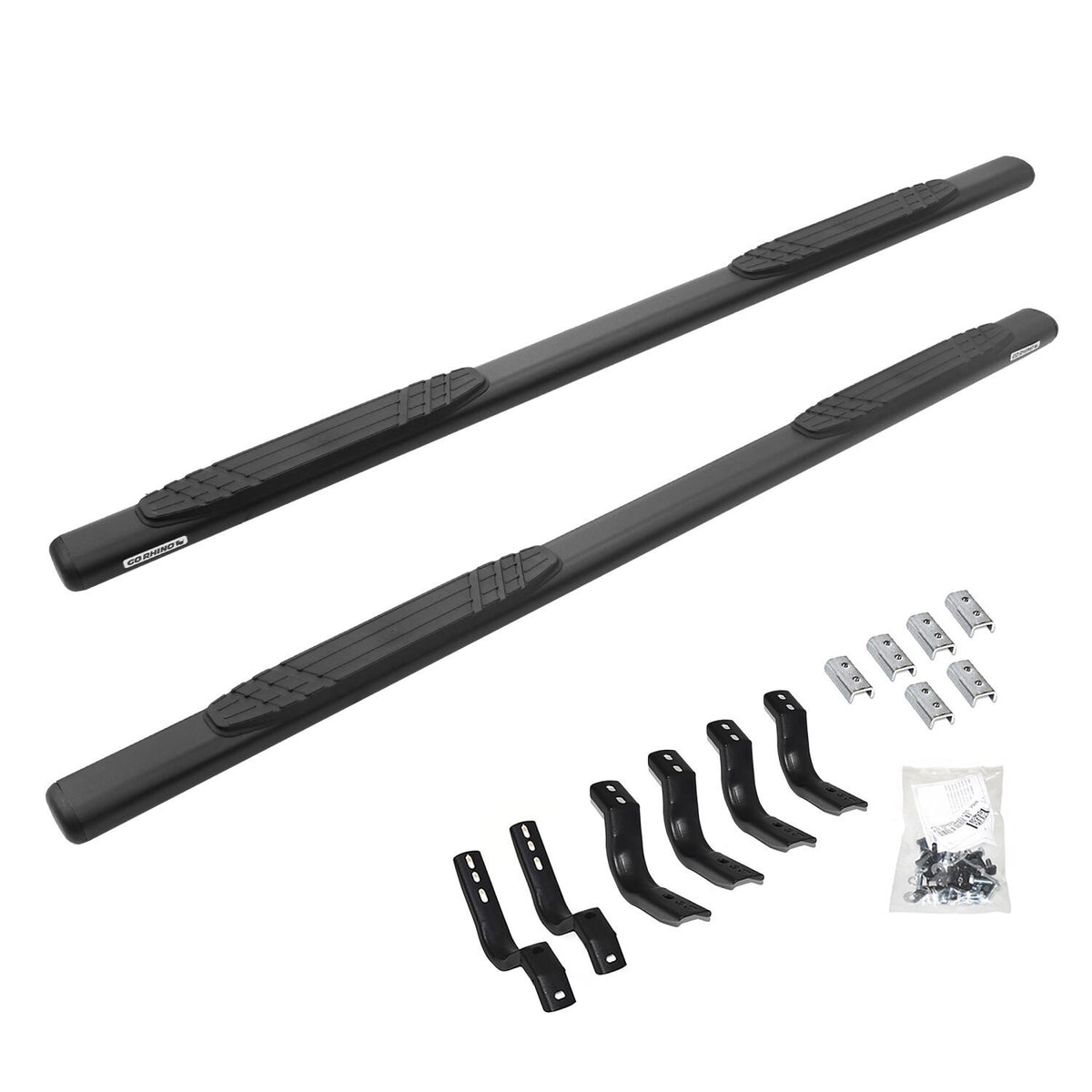 4 Inch OE Xtreme SideSteps With Mounting Bracket Kit Textured Black 2019-2026 Silverado/Sierra 1500/2500 HD Go Rhino
