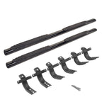 4 Inch OE Xtreme SideSteps With Mounting Bracket Kit Textured Black 2021-2025 Ford Bronco 4 Door Go Rhino