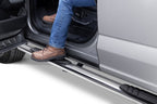 4 Inch OE Xtreme SideSteps With Mounting Bracket Kit Polished Stainless Steel 2015-2026 Ford F-150/ F-250/F-350 Crew Cab Go Rhino