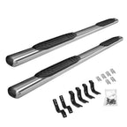 4 Inch OE Xtreme SideSteps With Mounting Bracket Kit Polished Stainless Steel Inch 2005-2026 Nissan Frontier Go Rhino