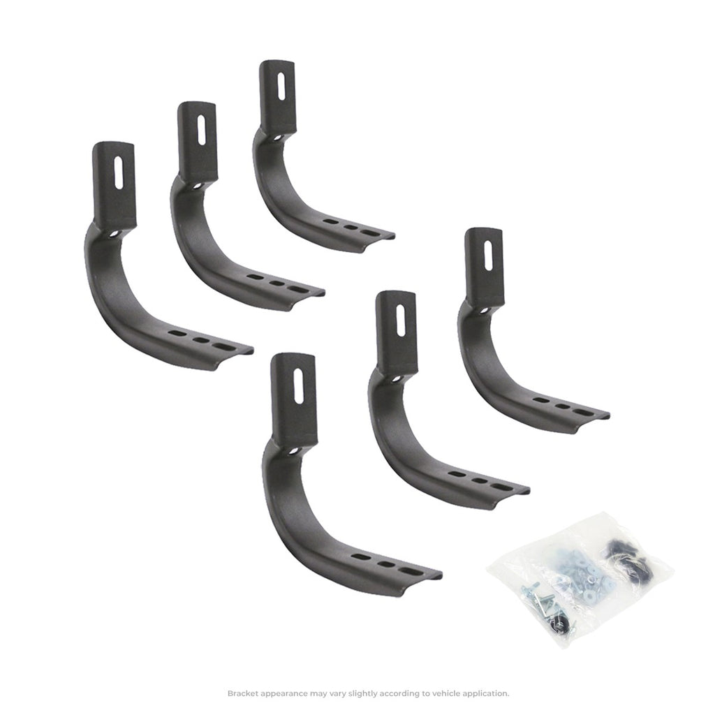 OE Xtreme Side Steps Mounting Brackets Only Textured Black 2022-2026 Toyota Tundra Go Rhino