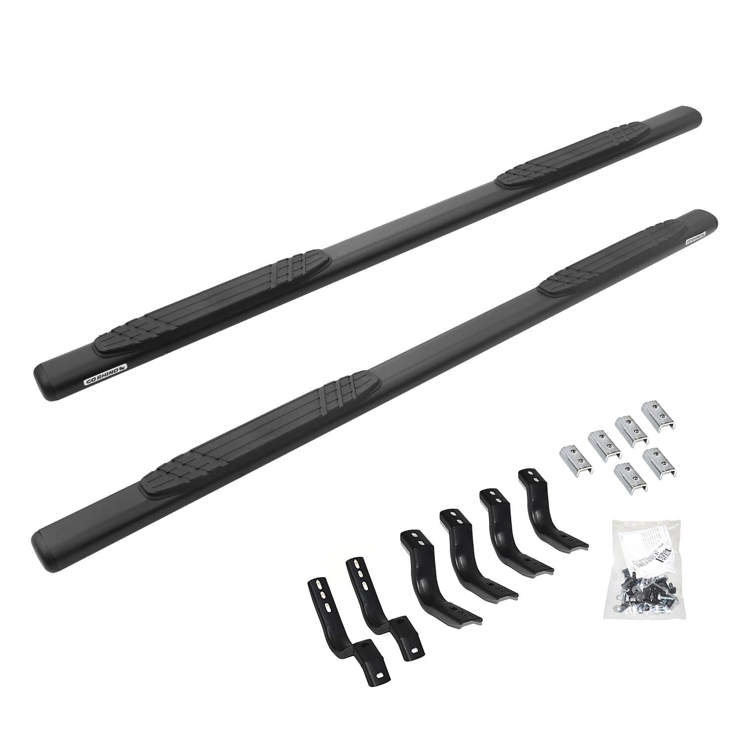 4 Inch OE Xtreme SideSteps With Mounting Bracket Kit Textured Black 2020-2025 Jeep Gladiator Go Rhino