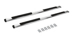 5 Inch OE Xtreme Low Profile SideSteps With Mounting Bracket Kit Polished Stainless Steel 2019-2026 Silverado/Sierra 1500/2500 HD Extended Cab Go Rhino
