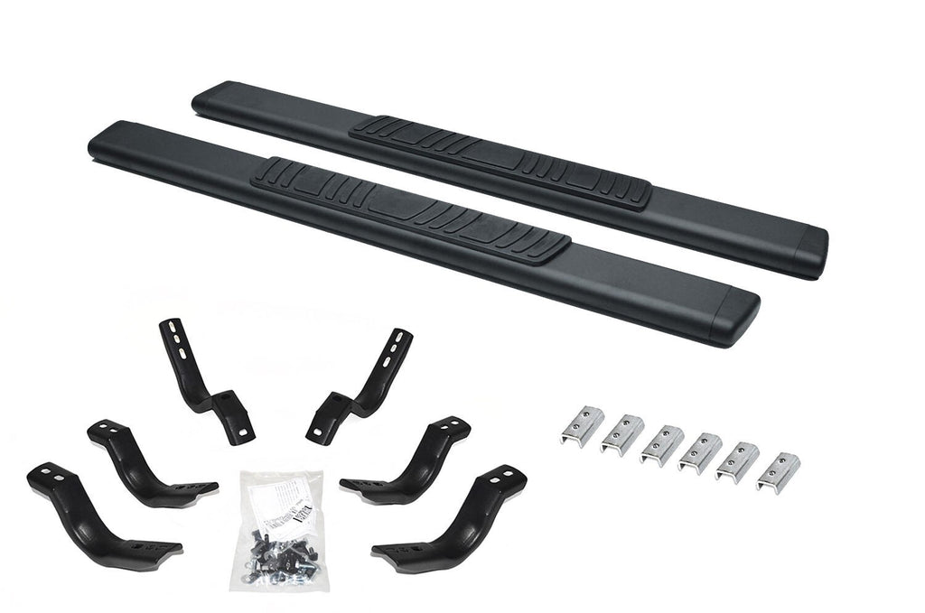 5 Inch OE Xtreme Low Profile SideSteps With Mounting Bracket Kit Textured Black 2021-2025 Ford Bronco 2 Door Go Rhino