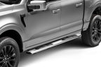 5 Inch OE Xtreme Low Profile SideSteps With Mounting Bracket Kit Polished Stainless Steel 2015-2026 Ford F-150/ F-250/F-350 Go Rhino
