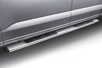 5 Inch OE Xtreme Low Profile SideSteps With Mounting Bracket Kit Polished Stainless Steel 2015-2026 Ford F-150/ F-250/F-350 Go Rhino