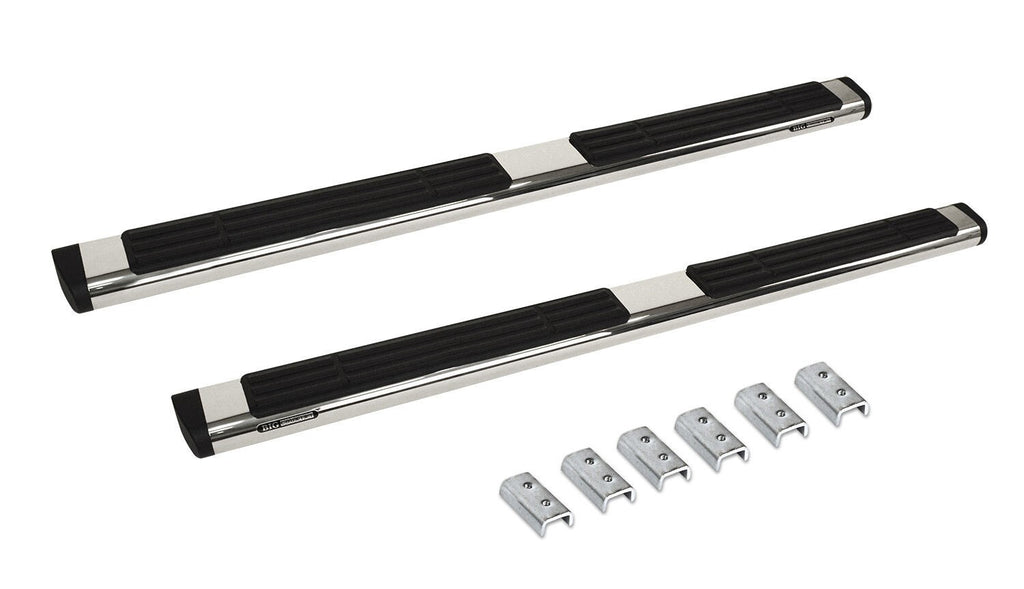 6 Inch OE Xtreme SideSteps With Mounting Bracket Kit Polished Stainless Steel 2019-2026 Ford Ranger Go Rhino
