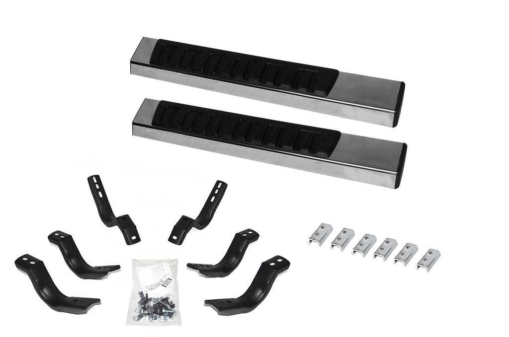 6 Inch OE Xtreme II SideSteps With Mounting Bracket Kit Polished Stainless Steel 2009-2025 Dodge Ram 150/2500/3500 Go Rhino