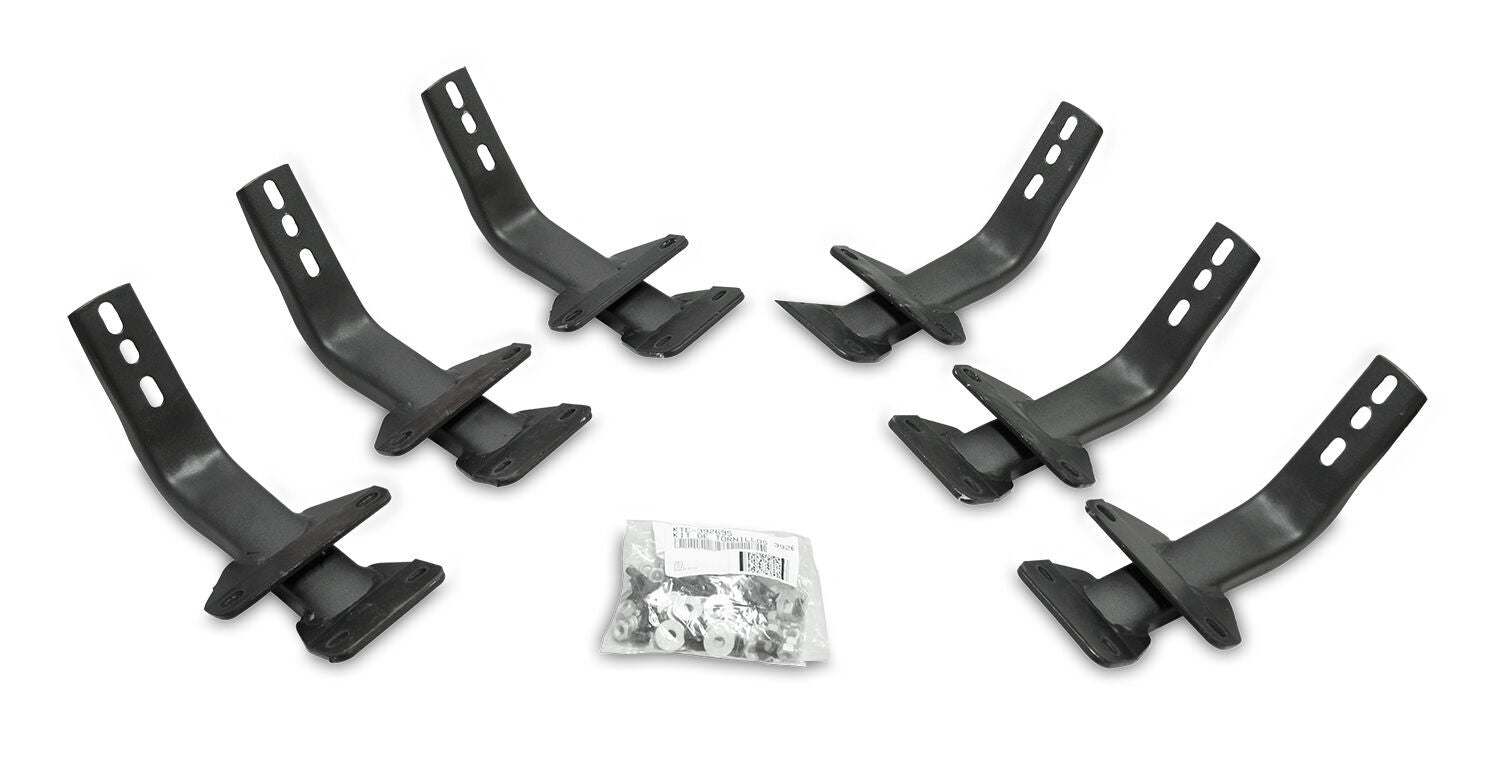 6 Inch OE Xtreme II SideSteps With Mounting Bracket Kit Textured Black 2015-2026 Ford F-150/ F-250/F-350 Standard Cab Go Rhino