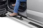 6 Inch OE Xtreme II SideSteps With Mounting Bracket Kit Polished Stainless Steel 2015-2026 Ford F-150/ F-250/F-350 Crew Cab Go Rhino