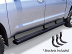 6 Inch OE Xtreme Composite SideSteps Kit 80in Long Black + Brackets Black 1999-2006 Silverado/Sierra 150 2001-2013 Silverado/Sierra 2500/3500 Go Rhino