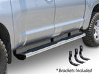 6 Inch OE Xtreme Composite SideSteps Kit 80in Long Chrome + Brackets Chrome 1999-2006 Silverado/Sierra 150 2001-2013 Silverado/Sierra 2500/3500 Go Rhino