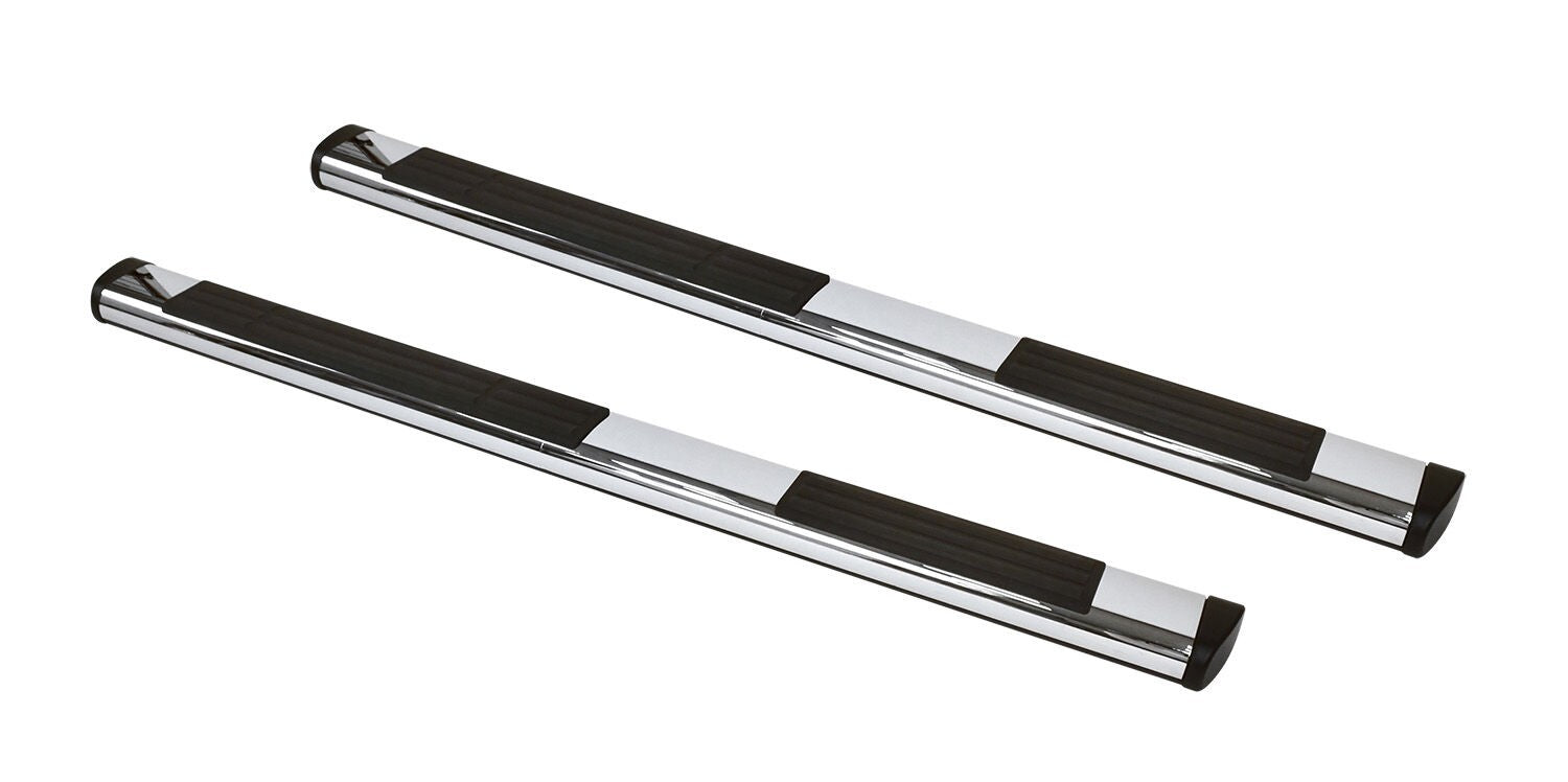 6 Inch OE Xtreme Composite SideSteps Kit 80 Inch Long Chrome + Brackets Chrome 2009-2014 Dodge Ram 1500 Go Rhino