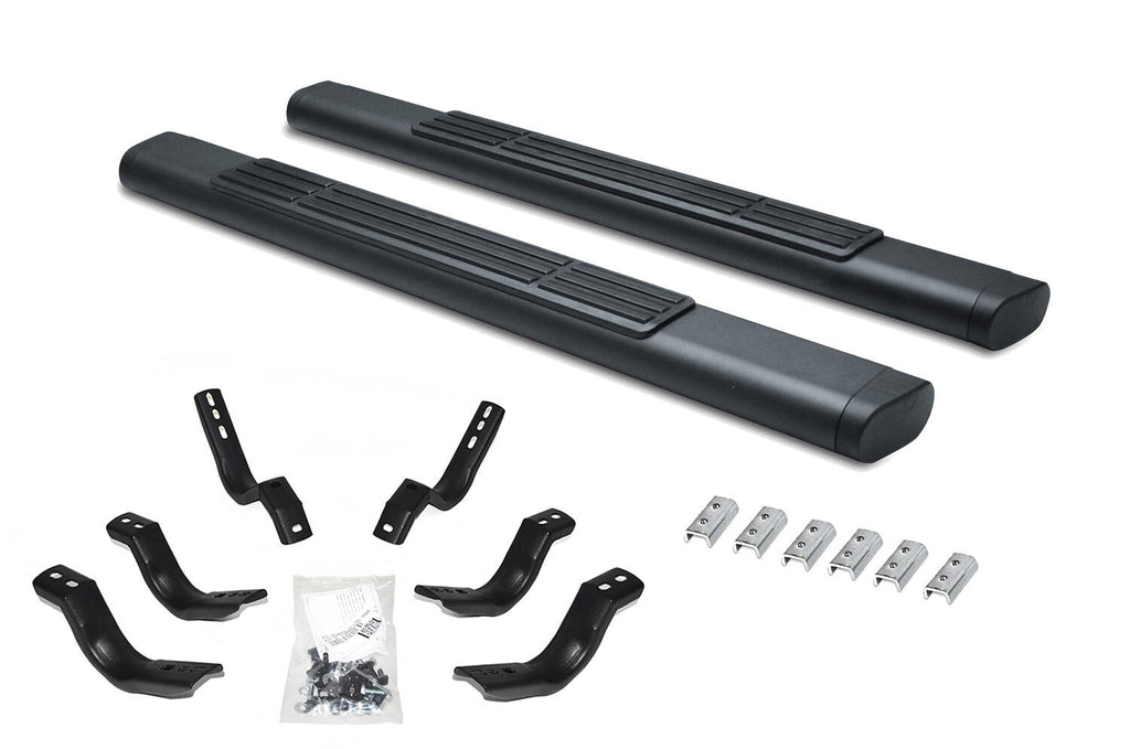 6 Inch OE Xtreme SideSteps With Mounting Bracket Kit Textured Black 2015-2026 Ford F-150/ F-250/F-350 Go Rhino