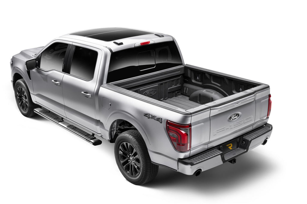6 Inch OE Xtreme SideSteps With Mounting Bracket Kit Polished Stainless Steel 2015-2026 Ford F-150/ F-250/F-350 Crew Cab Go Rhino
