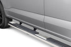 6 Inch OE Xtreme SideSteps With Mounting Bracket Kit Polished Stainless Steel 2015-2026 Ford F-150/ F-250/F-350 Crew Cab Go Rhino